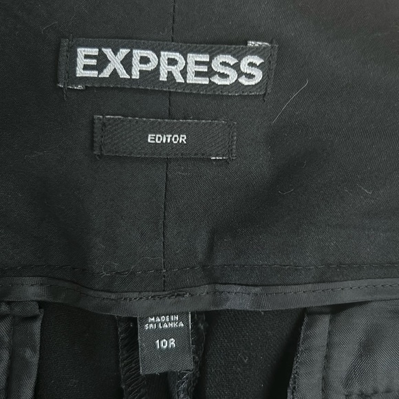 Express black editor pants size 10r - Picture 1 of 5